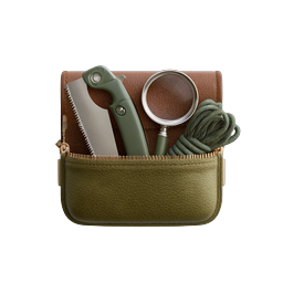 Survival Kit Pouch Icon - Outdoor Bushcraft Tools