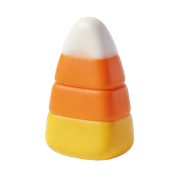 Candy Corn Icon for Halloween Festivities