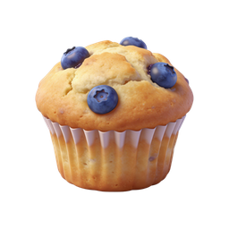 Blueberry Muffin Icon - Delicious Pastry Graphic