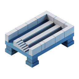 Isometrisches Schwimmbad-Icon - 3D-Spa-Design