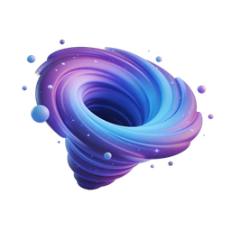 Stunning Swirling Galaxy Icon for Technology Projects