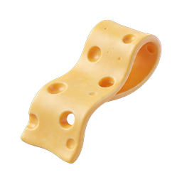 Swiss Cheese Icon - 3D Realistic Dairy Food Illustration