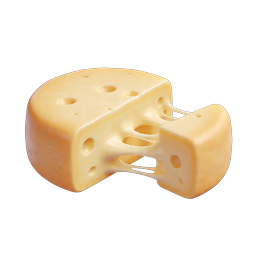 Swiss Cheese Icon - Realistic Dairy Food Illustration