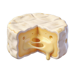 Иконка куска швейцарского сыра - 3D-графика молочного продукта
