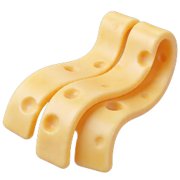 Swiss Cheese Icon - 3D Clay Style Dairy Food Illustration