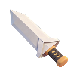 ไอคอนดาบแฟนตาซี 3D - ดีไซน์อาวุธแบบ Low-Poly