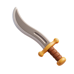Stylish Sword Icon for Digital Use