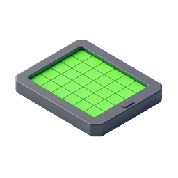 Isometric Tablet Grid Screen Technology Icon