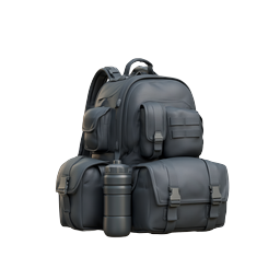 Tactical Backpack Icon - Military Outdoor Gear 3D