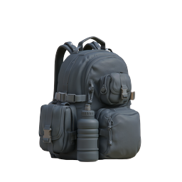 タクティカルバックパックアイコン - ミリタリーアウトドアギア 3D