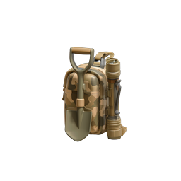 Tactical Camouflage Backpack with Shovel Icon