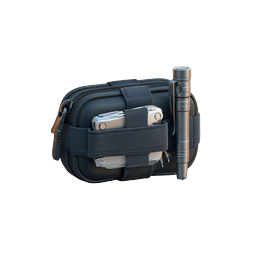 Icono de bolsa EDC táctica con cuchillo y bolígrafo