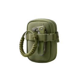 Tactical Utility Pouch Icon - Realistic 3D EDC Bag