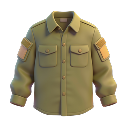 Tactical Military Shirt Icon - 3D Rendered