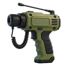 Tactical Walkie-Talkie Two-Way Radio Icon | 3D Realistic