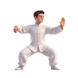 Tai Chi Master 3D Icon - Martial Arts Character