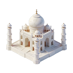 Elegant Taj Mahal Icon for Cultural Projects