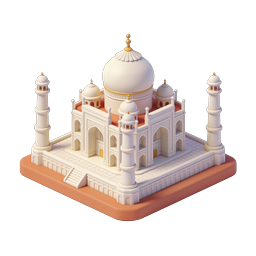 Taj Mahal Icon - Iconic Architectural Symbol