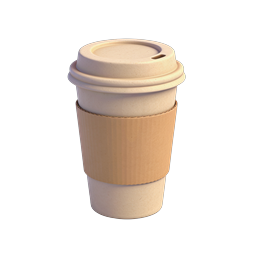 Takeaway Coffee Cup with Cardboard Sleeve Icon