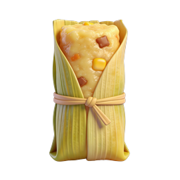Traditional Tamale Icon - Mexican Food 3D Render