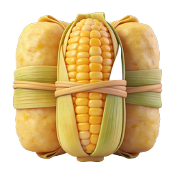Tamales Mexican Corn Food Icon | 3D Clay Style