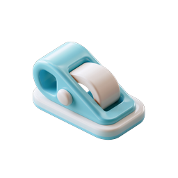 Cute 3D Tape Dispenser Icon | Office Supplies