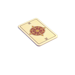 Tarot Card on Velvet Cushion 3D Icon