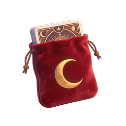 Mystical Tarot Cards in Velvet Pouch Icon