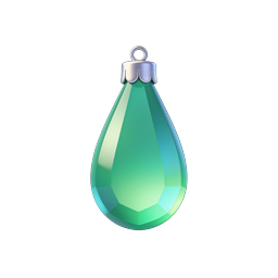 Teal Christmas Ornament 3D Icon | Holiday Decoration