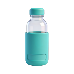 Teal Reusable Water Bottle Icon - 3D Render Design