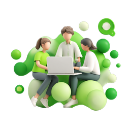 Vibrant Team Collaboration Icon for Business Use