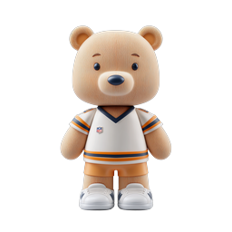 Cute Teddy Bear Athlete Sports Mascot 3D Icon