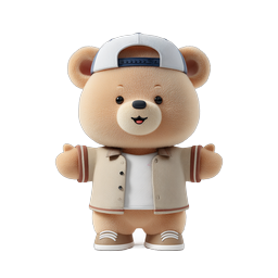Adorable Teddy Bear Character 3D Illustration