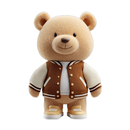Cute Teddy Bear Icon | Adorable 3D Plush Character