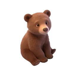Adorable Teddy Bear 3D Icon | Cute Cartoon Character