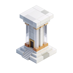 Classical Temple Monument Isometric 3D Icon