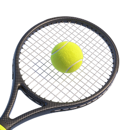 Tennis Racket and Ball Icon - Premium Sports Equipment