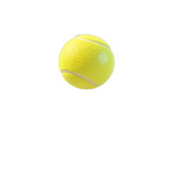 Tennis Racket with Ball 3D Icon | Sports Equipment