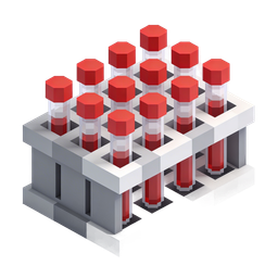 Modern Isometric Test Tube Icon for Healthcare Use