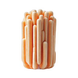 Textured Coral Cluster 3D Icon - Marine Nature Element