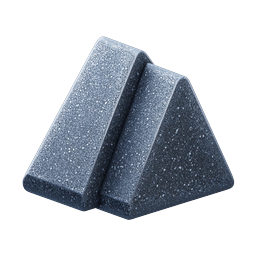 Textured Triangle Peak 3D Icon