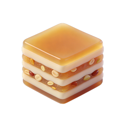 Multicolor Gelatin Dessert Icon for Food Applications