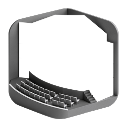 Theaterbühne Icon - 3D Isometrische Auditorium Illustration