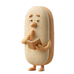 Thinking Book Character - 3D Reading Mascot Icon