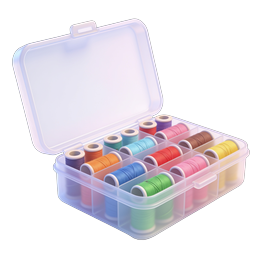 Colorful Thread Spool Organizer Box Icon