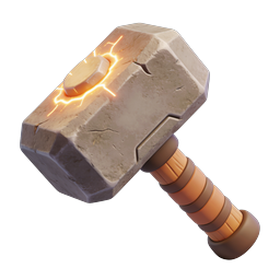 Thunder Hammer Fantasy Weapon Icon | 3D Realistic