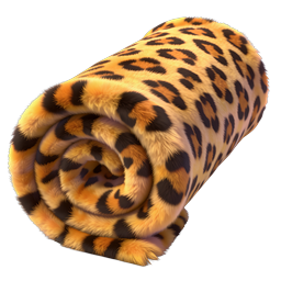 Realistic Tiger Fur Pelt Icon - Exotic Wildlife Texture