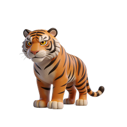 Vivid Tiger Icon for Nature Projects