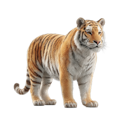 Realistic Tiger Icon - Majestic Big Cat Illustration