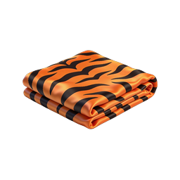 Tiger Stripe Fabric Icon - Folded Animal Print Textile